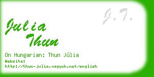 julia thun business card